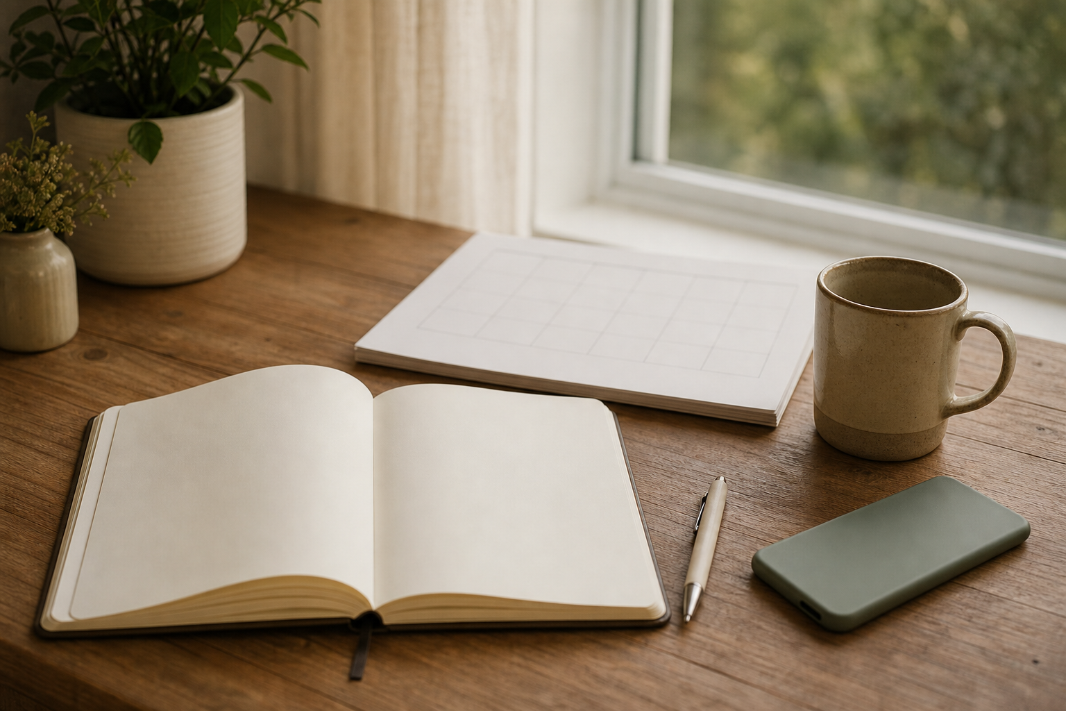 Woman making notes before a perimenopause healthcare appointment
